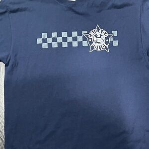 Men’s XL T shirt Top Chicago Police graphic tee Navy blue